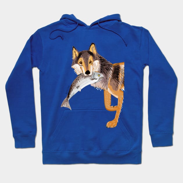 Totem Coastal wolf (Vancouver Wolf) #1 Hoodie by belettelepink